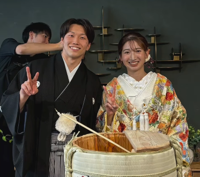 栁沢駿成さんと奥さん